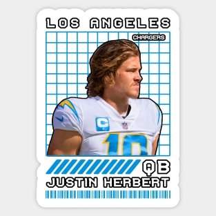 JUSTIN HERBERT - QB - LOS ANGELES CHARGERS Sticker